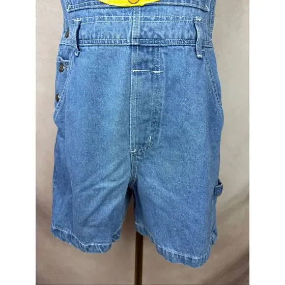Vintage 90s Tweety Bird Jean Overalls Looney Tunes Size Small 100% Cotton - Picture 8 of 10